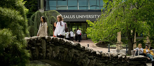 Salus University with students