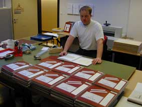 Textbooks in braille are produced at the centres