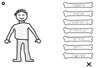Image 9, Part 4: pictures of different exercises and their embossed adaptation
